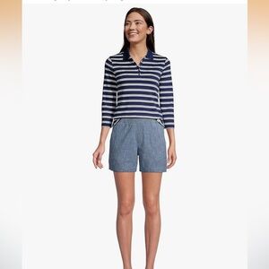 Lands' End Blue Chambray Shorts